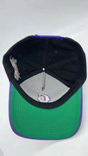 Load image into Gallery viewer, Blank Easel Black &amp; Purple Embroidered Baseball Cap
