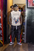 Load image into Gallery viewer, Blank Easel Black And Red Swishy Pants
